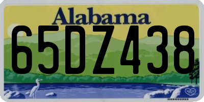 AL license plate 65DZ438