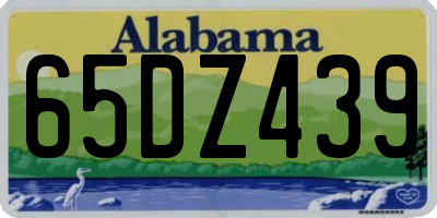 AL license plate 65DZ439
