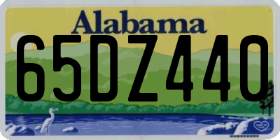 AL license plate 65DZ440