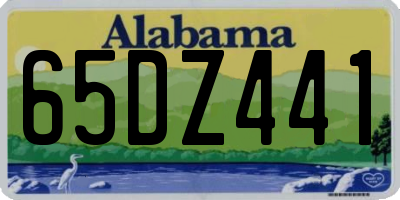 AL license plate 65DZ441