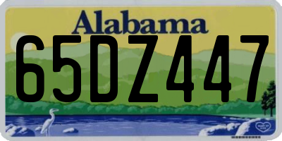 AL license plate 65DZ447