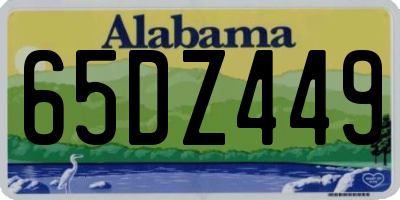 AL license plate 65DZ449