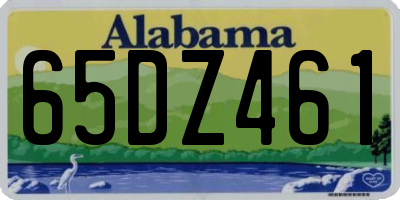 AL license plate 65DZ461