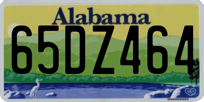 AL license plate 65DZ464