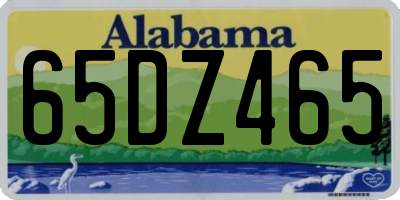 AL license plate 65DZ465