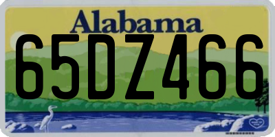 AL license plate 65DZ466