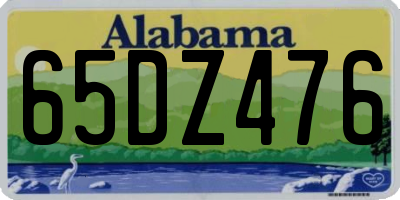 AL license plate 65DZ476