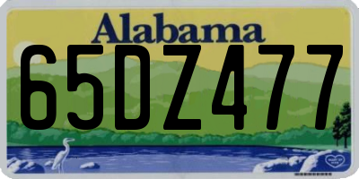AL license plate 65DZ477