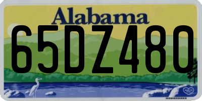 AL license plate 65DZ480