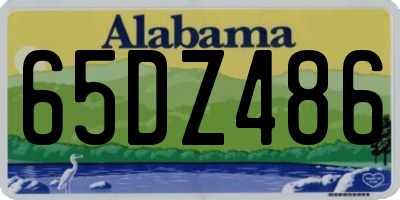AL license plate 65DZ486