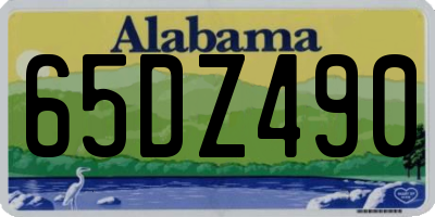 AL license plate 65DZ490
