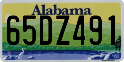 AL license plate 65DZ491