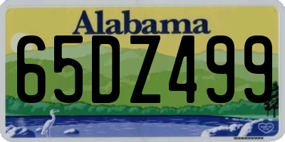 AL license plate 65DZ499