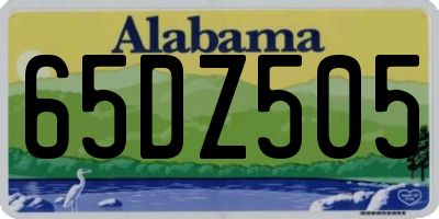AL license plate 65DZ505