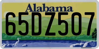 AL license plate 65DZ507