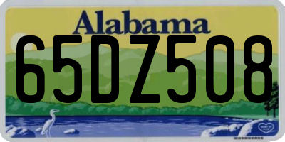 AL license plate 65DZ508