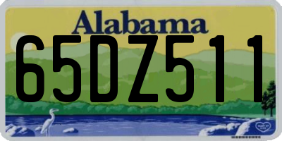 AL license plate 65DZ511