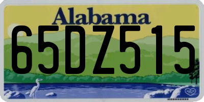 AL license plate 65DZ515