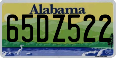 AL license plate 65DZ522