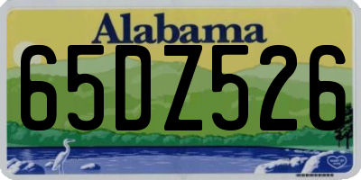 AL license plate 65DZ526