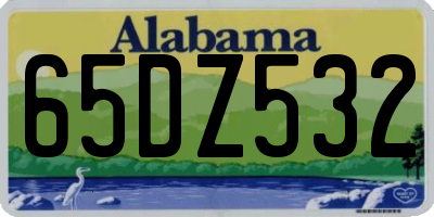 AL license plate 65DZ532