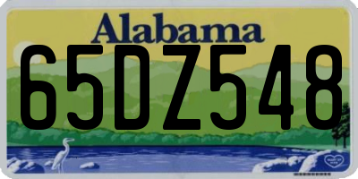 AL license plate 65DZ548