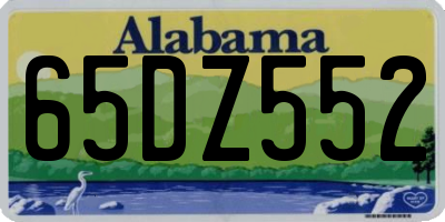 AL license plate 65DZ552
