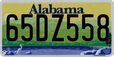 AL license plate 65DZ558
