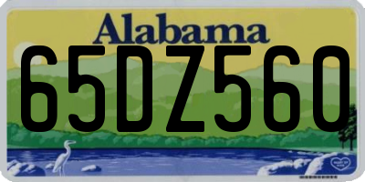 AL license plate 65DZ560