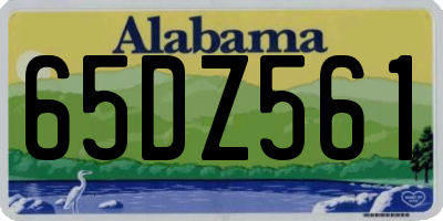 AL license plate 65DZ561