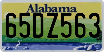 AL license plate 65DZ563