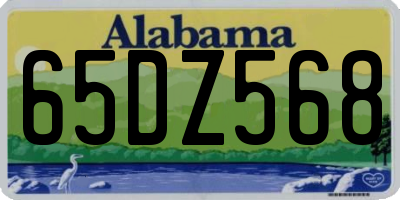 AL license plate 65DZ568