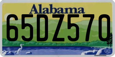AL license plate 65DZ570