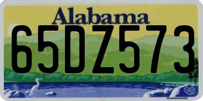 AL license plate 65DZ573