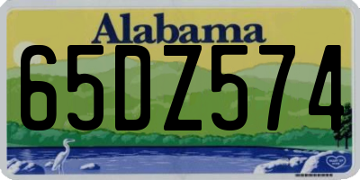 AL license plate 65DZ574