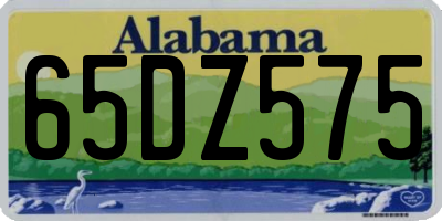 AL license plate 65DZ575