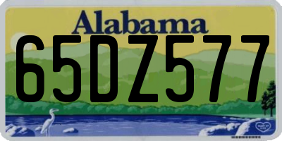 AL license plate 65DZ577