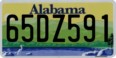 AL license plate 65DZ591