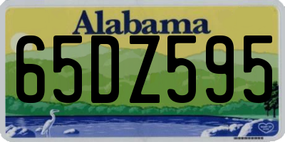 AL license plate 65DZ595