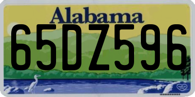 AL license plate 65DZ596