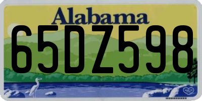 AL license plate 65DZ598