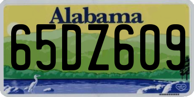 AL license plate 65DZ609