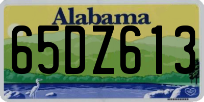 AL license plate 65DZ613