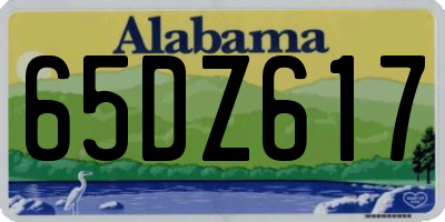 AL license plate 65DZ617