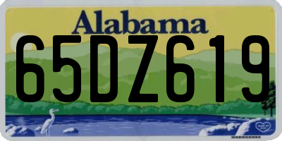 AL license plate 65DZ619