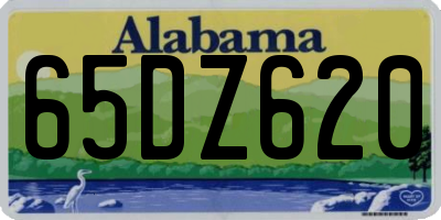 AL license plate 65DZ620