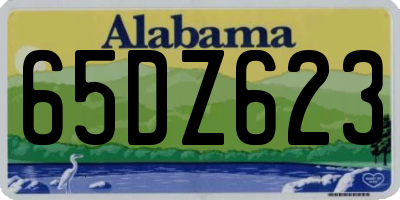 AL license plate 65DZ623