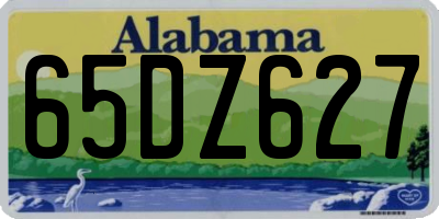 AL license plate 65DZ627