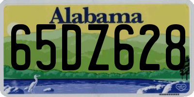 AL license plate 65DZ628
