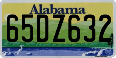AL license plate 65DZ632